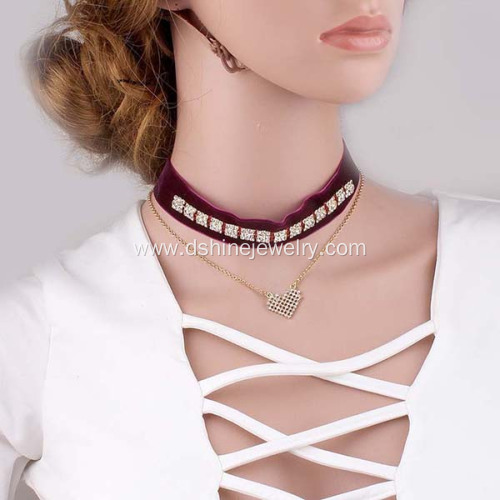 Vintage Velvet Choker Necklaces For Women Pendant Necklace